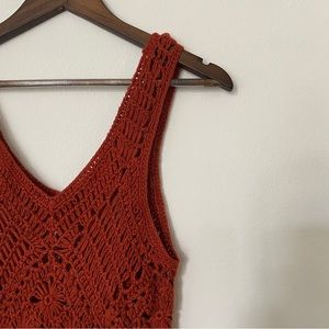 Knitted Crop Top, M/L, Festival/Swimsuit Cover Top